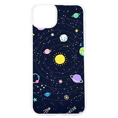 Aesthetic Outer Space Cartoon Art Iphone 15 Pro Tpu Uv Print Case by Bedest