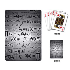 Math Formula Playing Cards Single Design (rectangle)