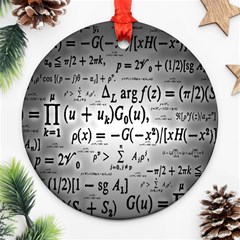 Math Formula Round Ornament (two Sides)