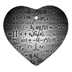 Math Formula Heart Ornament (two Sides) by Bedest