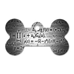 Math Formula Dog Tag Bone (one Side)