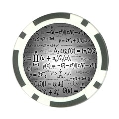 Math Formula Poker Chip Card Guard by Bedest