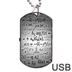 Math Formula Dog Tag Usb Flash (one Side) by Bedest