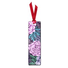 Purple Rose Retro Floral Flower Small Book Marks by Bedest