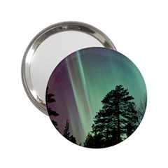 Silhouette Of Aurora Borealis 2 25  Handbag Mirrors by Bedest