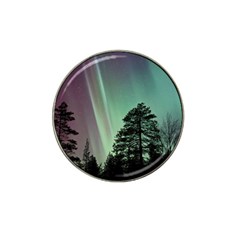 Silhouette Of Aurora Borealis Hat Clip Ball Marker (10 Pack) by Bedest