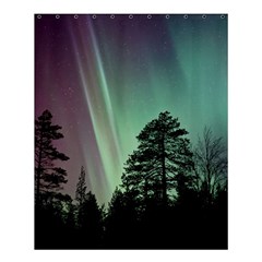 Silhouette Of Aurora Borealis Shower Curtain 60  X 72  (medium) 