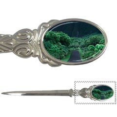 Jungle Road Hawaii Asphalt Mountains Green Letter Opener by Bedest