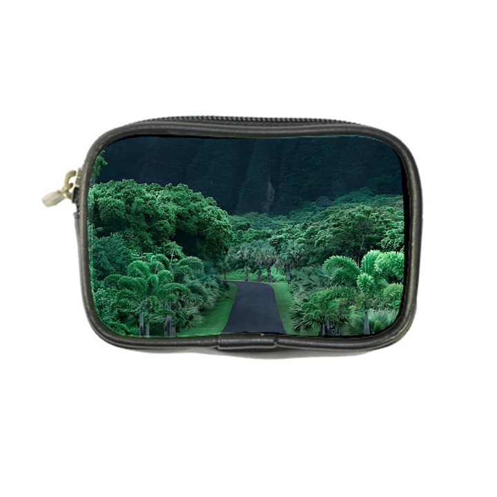 Jungle Road Hawaii Asphalt Mountains Green Coin Purse