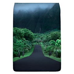 Jungle Road Hawaii Asphalt Mountains Green Removable Flap Cover (l) by Bedest