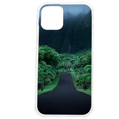 Jungle Road Hawaii Asphalt Mountains Green Iphone 12 Pro Max Tpu Uv Print Case by Bedest