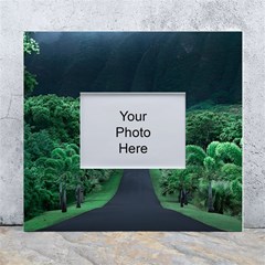 Jungle Road Hawaii Asphalt Mountains Green White Wall Photo Frame 5  X 7  by Bedest