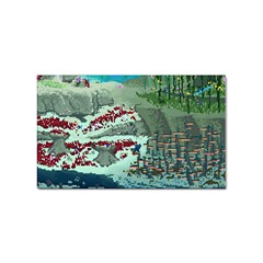 The Overworld Aurora Subnautica Sticker Rectangular (100 Pack) by Bedest