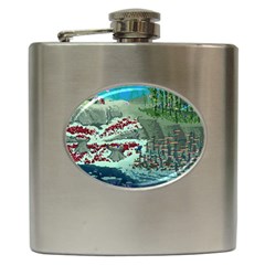 The Overworld Aurora Subnautica Hip Flask (6 Oz) by Bedest