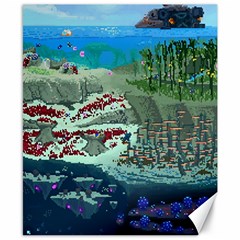 The Overworld Aurora Subnautica Canvas 8  X 10  by Bedest