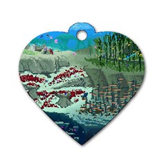 The Overworld Aurora Subnautica Dog Tag Heart (one Side) by Bedest