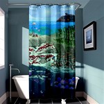 The Overworld Aurora Subnautica Shower Curtain 36  x 72  (Stall)  Curtain(36 X72 )