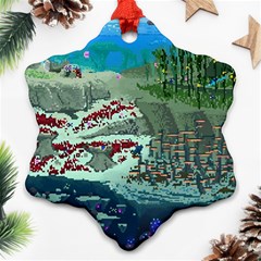 The Overworld Aurora Subnautica Snowflake Ornament (two Sides)