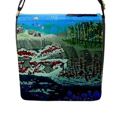 The Overworld Aurora Subnautica Flap Closure Messenger Bag (l) by Bedest