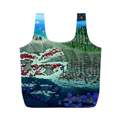 The Overworld Aurora Subnautica Full Print Recycle Bag (m) by Bedest