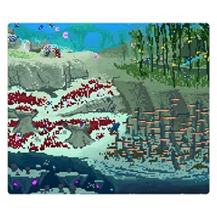 The Overworld Aurora Subnautica Two Sides Premium Plush Fleece Blanket (kids Size) by Bedest