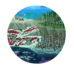 The Overworld Aurora Subnautica Mini Round Pill Box by Bedest