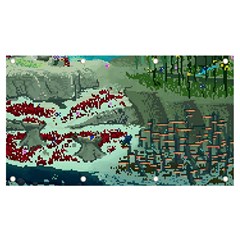 The Overworld Aurora Subnautica Banner And Sign 7  X 4  by Bedest