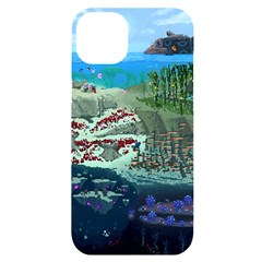 The Overworld Aurora Subnautica Iphone 14 Plus Black Uv Print Case by Bedest