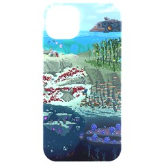 The Overworld Aurora Subnautica Iphone 15 Pro Black Uv Print Pc Hardshell Case by Bedest