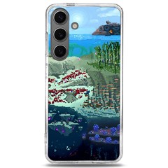 The Overworld Aurora Subnautica Samsung Galaxy S24 6 2 Inch Tpu Uv Case by Bedest