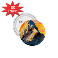 Himalaya Nature Mountain 1 75  Buttons (100 Pack)  by Bedest