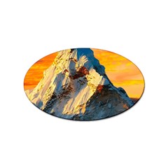 Himalaya Nature Mountain Sticker Oval (10 Pack) by Bedest