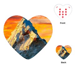 Himalaya Nature Mountain Playing Cards Single Design (heart)