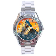 Himalaya Nature Mountain Stainless Steel Analogue Watch by Bedest