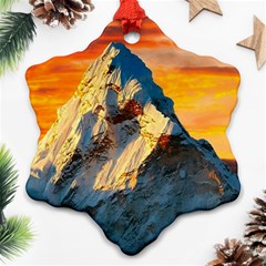 Himalaya Nature Mountain Ornament (snowflake)