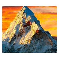 Himalaya Nature Mountain Two Sides Premium Plush Fleece Blanket (kids Size) by Bedest