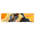 Himalaya Nature Mountain Oblong Satin Scarf (16  x 60 ) Front