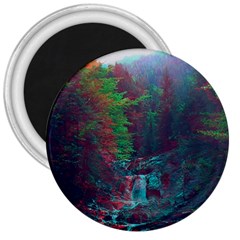 Foroest Nature Trippy 3  Magnets by Bedest