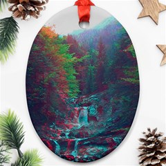 Foroest Nature Trippy Ornament (oval) by Bedest