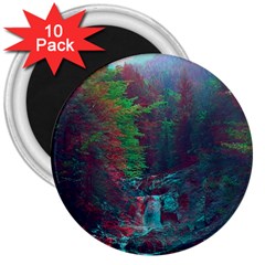 Foroest Nature Trippy 3  Magnets (10 Pack)  by Bedest