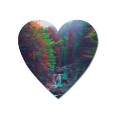 Foroest Nature Trippy Heart Magnet by Bedest