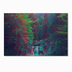 Foroest Nature Trippy Postcard 4 x 6  (pkg Of 10) by Bedest