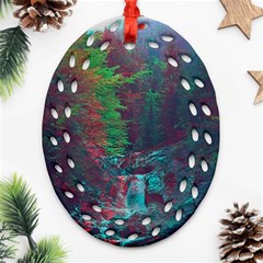 Foroest Nature Trippy Ornament (oval Filigree)