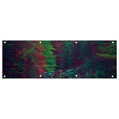 Foroest Nature Trippy Banner And Sign 9  X 3  by Bedest