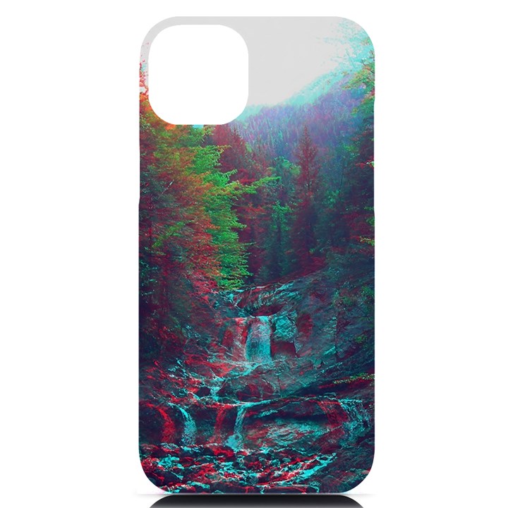 Foroest Nature Trippy iPhone 14 Plus Black UV Print Case