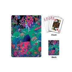 Planet Psychedelic Art Psicodelia Playing Cards Single Design (mini)