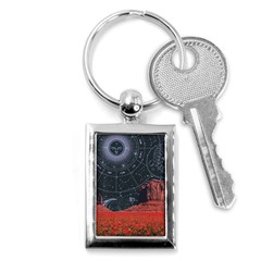 Astrology Surreal Surrealism Trippy Visual Art Key Chain (rectangle) by Bedest