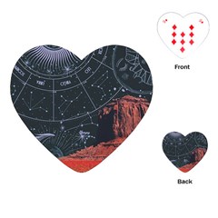 Astrology Surreal Surrealism Trippy Visual Art Playing Cards Single Design (heart)