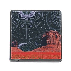 Astrology Surreal Surrealism Trippy Visual Art Memory Card Reader (square 5 Slot) by Bedest