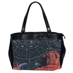 Astrology Surreal Surrealism Trippy Visual Art Oversize Office Handbag (2 Sides) by Bedest